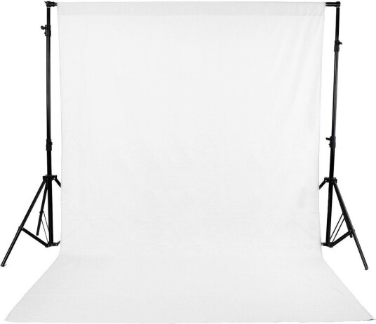 Bakgrunn Ensfarget Hvit - 2.7x7 m