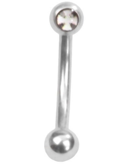 Utgått White Ridder Cross 1.2 x 8 mm Øyenbrynspiercing