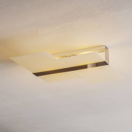 SOLLUX LIGHTING Taklampe Shifted to glassavsnitt krom
