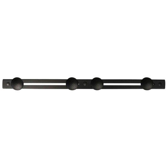 Home it Knaggrekke med 4 knagger 58,5x3,5x1,5cm Sort eik Home it Knaggrekke med 4 knagger 58,5x3,5x1,5cm Sort eik