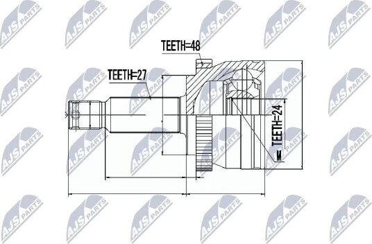 Nty Drivknute drivaksel NTY NPZ HY 515