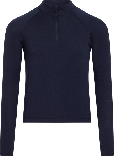 Icebreaker Kids" 260 Tech Long Sleeve Half Zip Midnight Navy 10