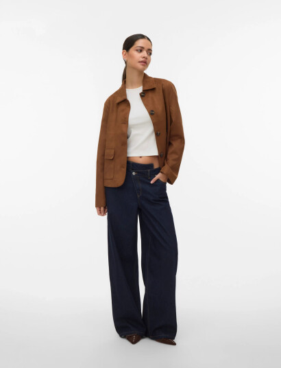 Vero Moda Vmjose Kelly Short Jacket Ga Noos   Brown   M