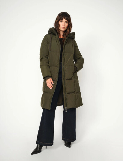 MOS MOSH Mmnova Square Down Coat - Khaki green - XXL MOS MOSH Mmnova Square Down Coat - Khaki green - XXL