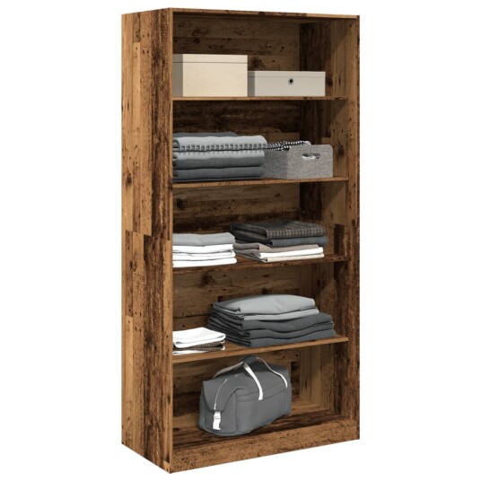  Garderobe gammelt tre 100x50x200 cm konstruert tre 8721158340818