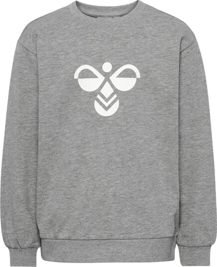 Hummel Collegegenser hmlJr Reg Tukas Grå Melert m. Logo Hummel 9 10 år (134 140) Collegegenser