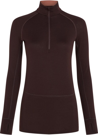 Icebreaker ZoneKnit 260 LS Half Zip W"s bitt/cedawod/cb M
