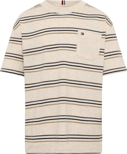 Tommy Hilfiger Heather Stripe T Shirt Ss Beige 164