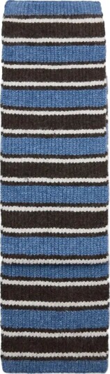 Mango Striped Scarf - LT-PASTEL BLUE - One Size