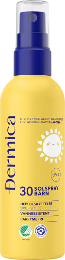 Dermica solspray til barn SPF 30 200 ml Dermica solspray til barn SPF 30 200 ml