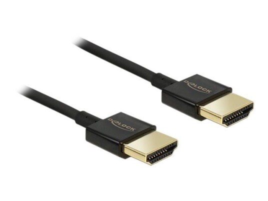 Delock Premium - HDMI-kabel med Ethernet - 0.5 m