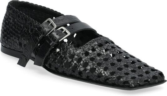 MIISTA Kiran Black Woven Leather Strappy Ballerinas Black 36 MIISTA Kiran Black Woven Leather Strappy Ballerinas Black 36