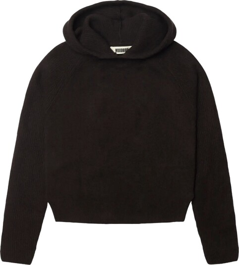 Woodbird Wbeve Knit Hoodie Brown L