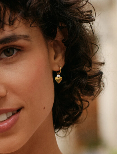 Edblad Love Spark Hoops Gold Gold ONE SIZE
