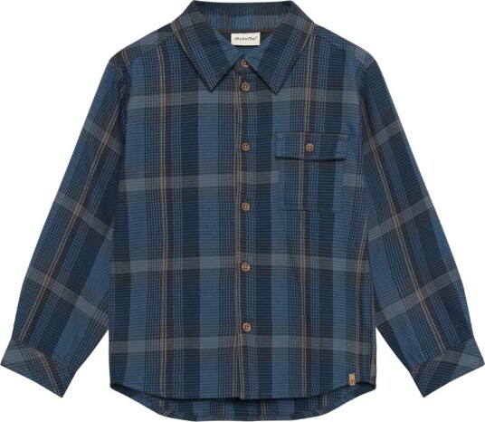 Minymo Shirt Ls Check BLUEFIN 122 Minymo Shirt Ls Check BLUEFIN 122