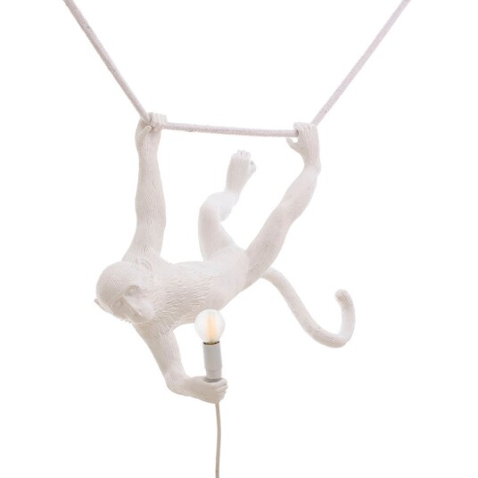 Monkey Swing Taklampe Hvit