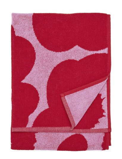 Marimekko Home Unikko Hand Towel 50X70 Cm - Red - 50X70CM