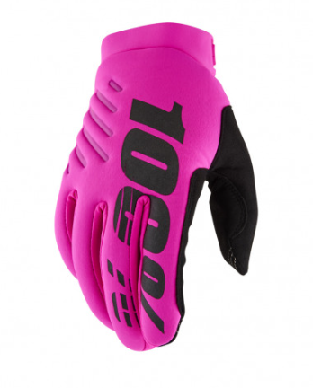 100% Brisker Hansker XL Voksen - Neonrosa