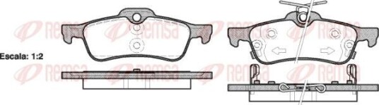 Bremseklosser REMSA 0862.02 Bremseklosser REMSA 0862.02
