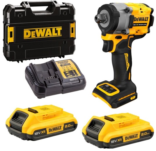 DeWalt Muttertrekker DCF922D2T 1/2" 18 v, 2.0 ah Li-Ion, Med Koffert 406/609Nm