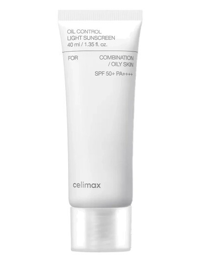 Celimax Oljekontrollerende Solkrem SPF50+ for Fet og Kombinert Hud - 40 ml