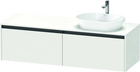 Duravit Ketho.2 Servantskap 2 Skuffer 1600x550 mm Høyre Hvit Matt