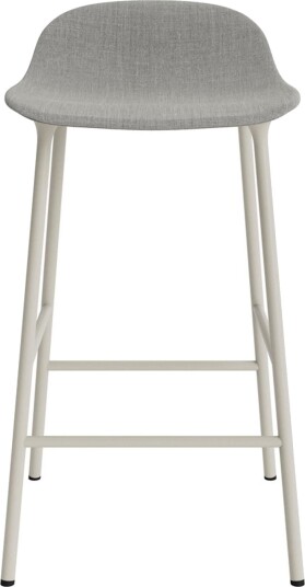 Normann Copenhagen Form Barkrakk 65 cm Polstret Gruppe 2 Lysegrå/Stål