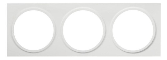Hide A Lite 7470047 Dekorramme Ø 85 mm hvit III: for 3 armatur Belysning Hide A Lite 7470047 Dekorramme Ø 85 mm hvit III: for 3 armatur Belysning