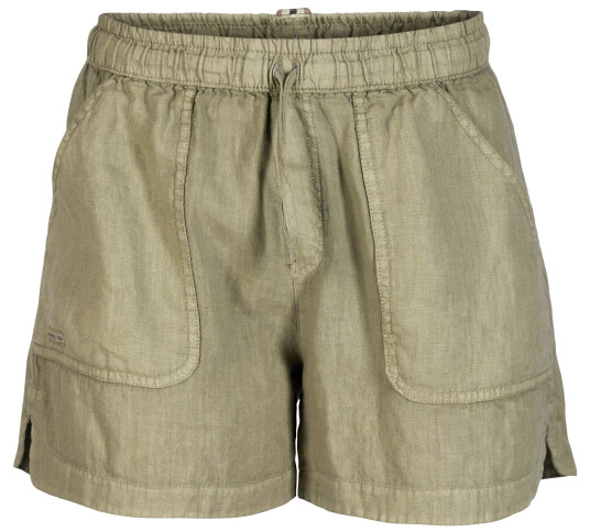 Amundsen Sports Safari Linen Shorts Womens Olive Ash M