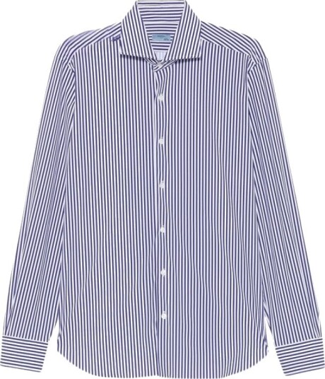 Barba Napoli Herre Skjorter Blå 4XL, Barba Napoli Herre Skjorter Blå 4XL,