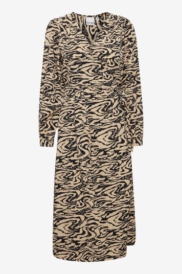 ICHI Omslagskjole ihFanora Dr Beige