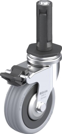 Blickle 847989 Lra-Vpa 75G-Fi-Fa-Er02 Styrehjul Med Bremse 75 Mm