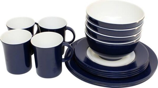 Servisepakke for 4 personer Navy Blue