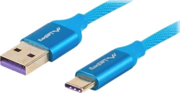 Lanberg Premium Usb-Kabel Usb-C Hann Til Usb Hann Usb 2.0 5 A 50 Cm Blå