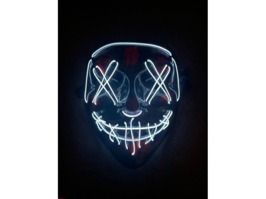 Création De Hanninger Gmbh & Co Kg The Purge Led Maske Med Hvidt Lys