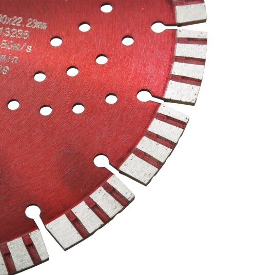 vidaXL Diamantkutteskive med turbo og hull stål 300 mm