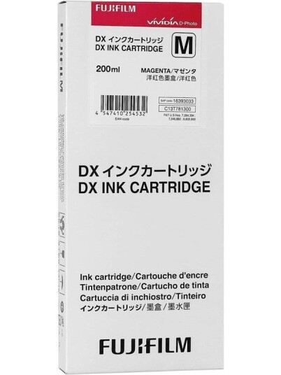 Fujifilm DX Ink Cartridge 200 ml magenta - Blekkpatron Rød Fujifilm DX Ink Cartridge 200 ml magenta - Blekkpatron Rød