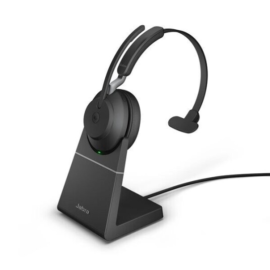Jabra Evolve2 65 Ms With Stand Hodesett Usb-a Microsoft Teams Mono Svart Jabra Evolve2 65 Ms With Stand Hodesett Usb-a Microsoft Teams Mono Svart