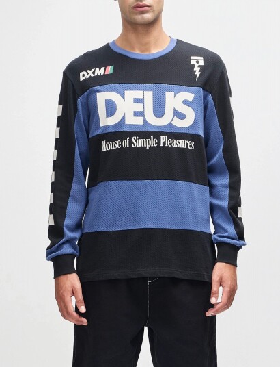 Deus Ex Machina Vilander Moto Jersey   Black   M