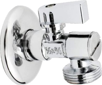 Hydroland Ventil Kat.Kul.1/2" 1/2" Med Filter Og Rosett H// Zk.1/2 1/2.I.F.R