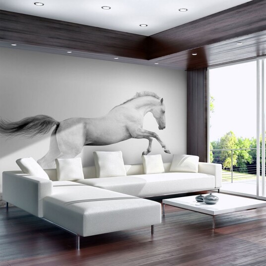 Fototapet White Gallop 400x309 - Artgeist sp. z o. o.