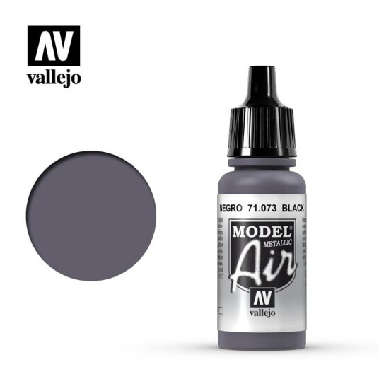 Vallejo Model Air Black Metallic 17ml (71.073)