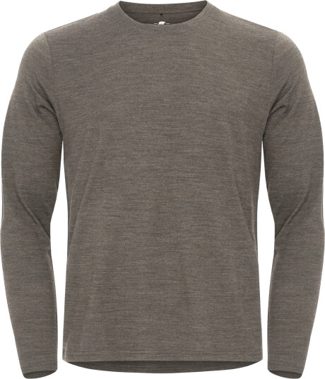 Gridarmor Men"s Merino Wool Ls Tee Dusty Olive Melange XL
