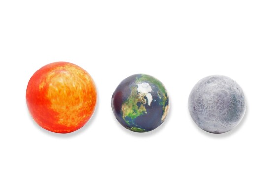 Winkee Planet Stressball Sett med Solen, Jorden og Månen