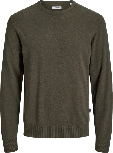 Jack & Jones Jjeemil Knit Crew Neck Noos Khaki green M