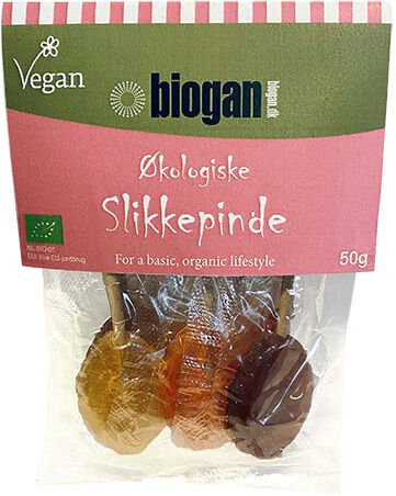 Biogan Slikkepinner Øko   50 g