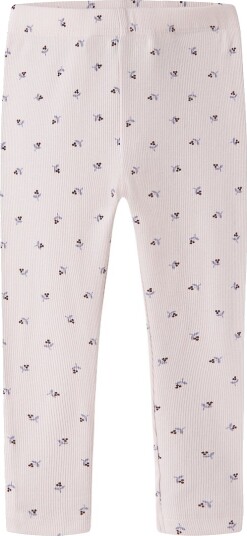 Name It Leggings NmfNicole Slim Regndråper på Roses Name It 8 år (128) Leggings Lilla Rosa