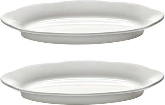 Serax Silhouette oval dyp tallerken S 10x18,5 cm 2 pakn. White