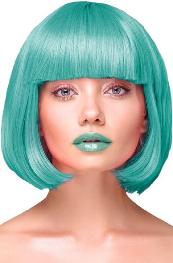Party Wig Short Straight Hair Turquoise Party Wig Short Straight Hair Turquoise
