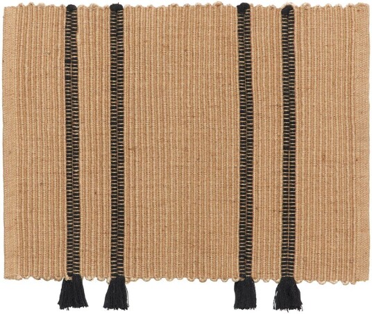 Broste Copenhagen Ezra dørmatta 50x70 cm Natural-black